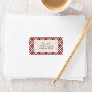 Taupe, Light Taupe, Hot Pink Ikat Diamonds STaylor Label