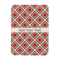 Taupe, Light Taupe, Hot Pink Ikat Diamonds STaylor