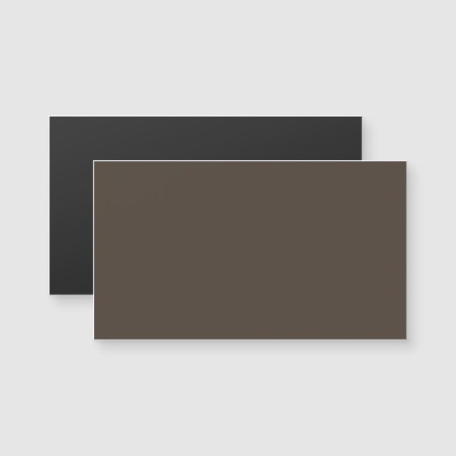 Taupe Magnetic Business Card (Front/Back)