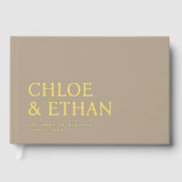 Taupe Modern Wedding Foil