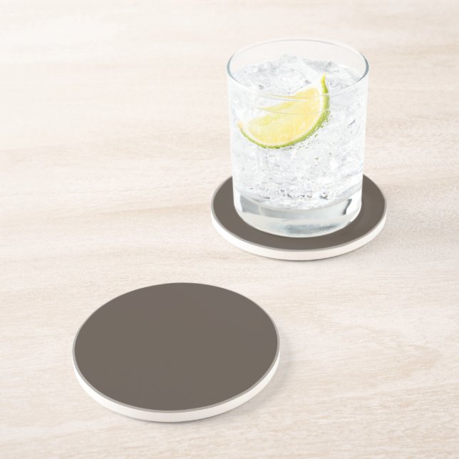Taupe Sandstone Coaster (Side)