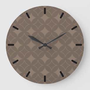 Taupe shippo large clock