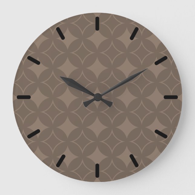 Taupe shippo large clock (Front)