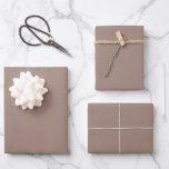 Taupe Solid Colour Wrapping Paper Sheets<br><div class="desc">Taupe Solid Colour Wrapping Paper Sheets featuring plain solid colour taupe. The colour is designed to co-ordinate with products in the Elegant Taupe Wedding Invitation Suite such as the wedding favour lip balms and the wedding favour Thank You gift tags.</div>