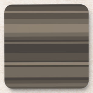 Taupe stripes coaster