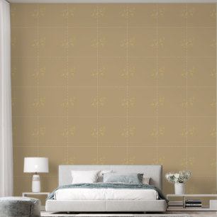 Taupe vinyl wallpaper