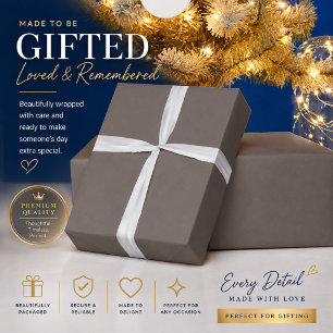 Taupe Wrapping Paper Luxury Minimal Gift Wrap