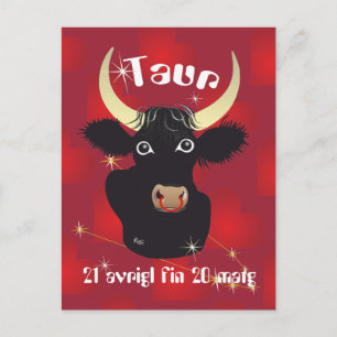 Taur 21 avrigl fin 20 matg Cartulina Postcard