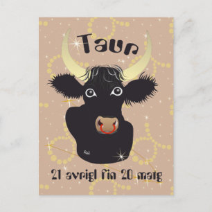 Taur 21 avrigl fin 20 matg Cartulina Postcard