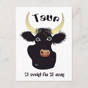Taur 21 avrigl fin 20 matg Postkarte Postcard