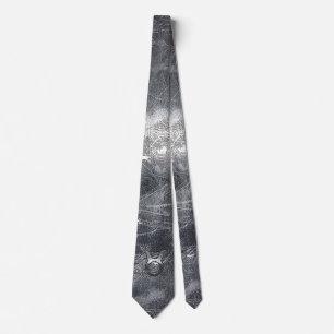 Tauraus Zodiac Sign in Grunge Distressed Style Tie