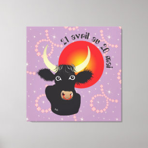 Taureau 21 avril au 20 mai Impression sur toile Canvas Print