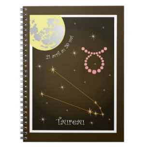 Taureau 21 avril au 20 mai Notizheft Spiral Notebook