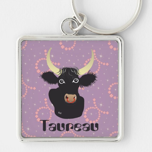 Taureau 21 avril au 20 mai Porte-clés Key Ring (Front)