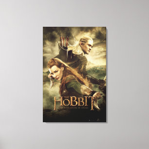 TAURIEL™ And LEGOLAS GREENLEAF™ Movie Poster 3 Canvas Print