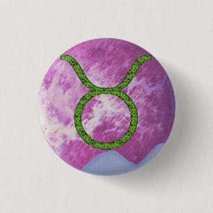 Taurus 3 Cm Round Badge