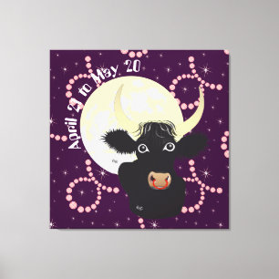 Taurus April 21 to May 20 Canvas Print