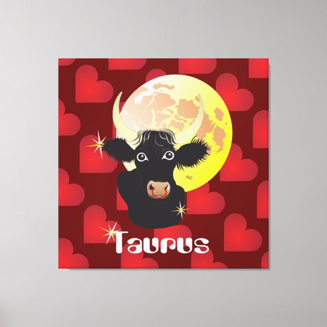 Taurus April 21 to May 20 Canvas Print (Front)