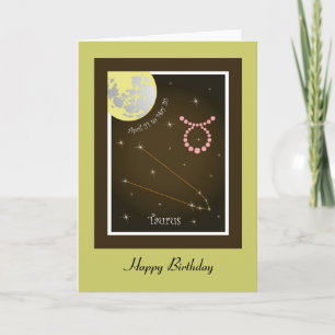 Taurus April 21 to May 20 Karte Card