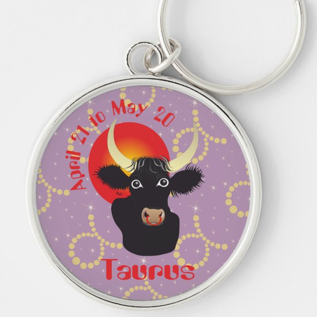 Taurus April 21 to May 20 Keychains (Front)