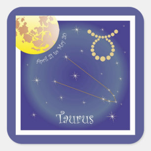 Taurus April 21 to May 20 sticker