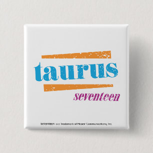 Taurus Aqua 15 Cm Square Badge