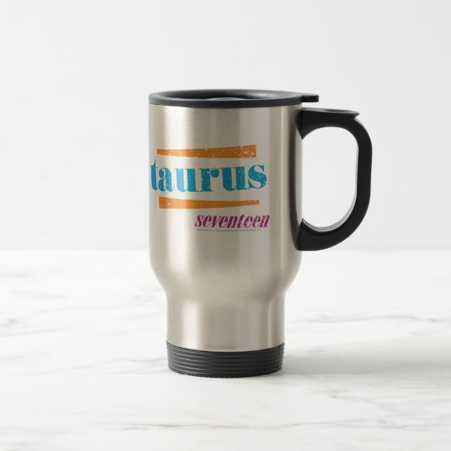 Taurus Aqua Travel Mug (Right)