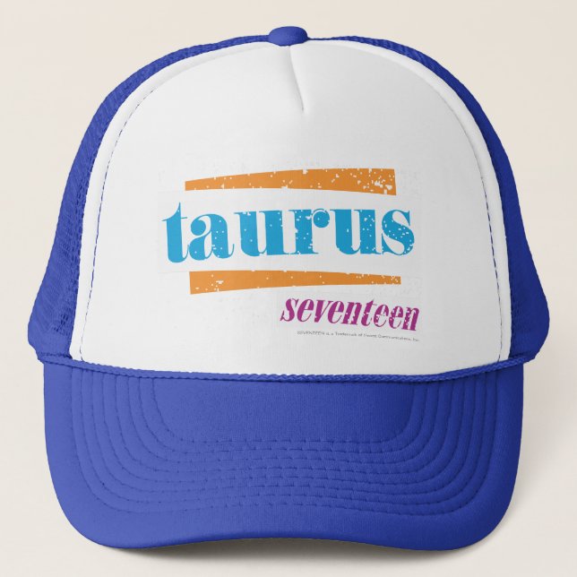 Taurus Aqua Trucker Hat (Front)