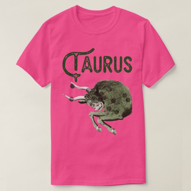 Taurus Astrological Sign Zodiac Constellation Desi T-Shirt (Design Front)