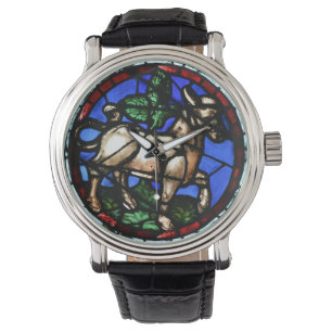 Taurus Astrology Stained Glass Windows - Watch