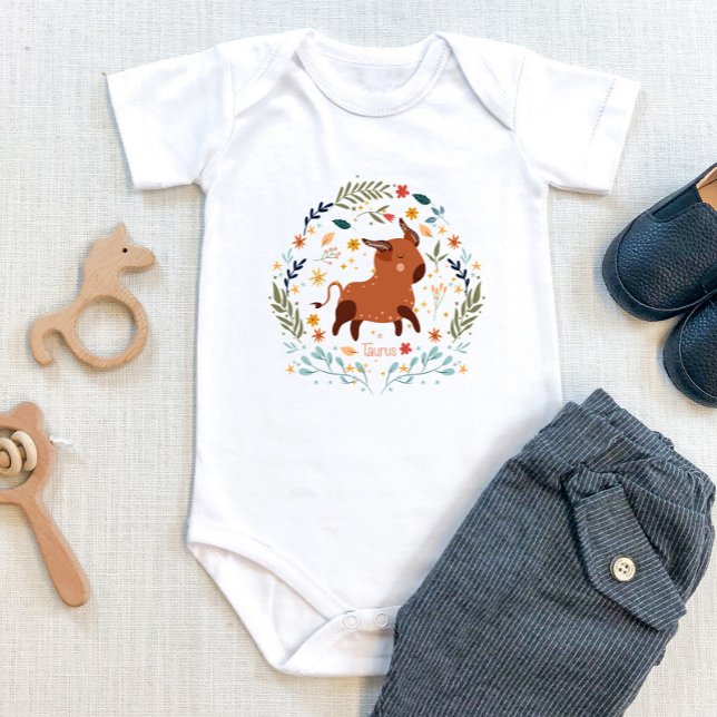Taurus Baby - Adorable & Stubborn - Zodiac Apparel Bodysuit (Creator Uploaded)