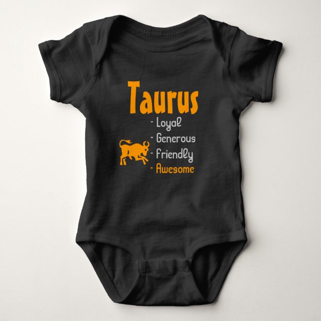 Taurus Baby Bodysuit (Front)