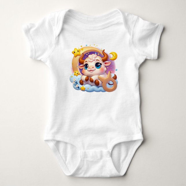 Taurus Baby Bodysuit One piece  (Front)