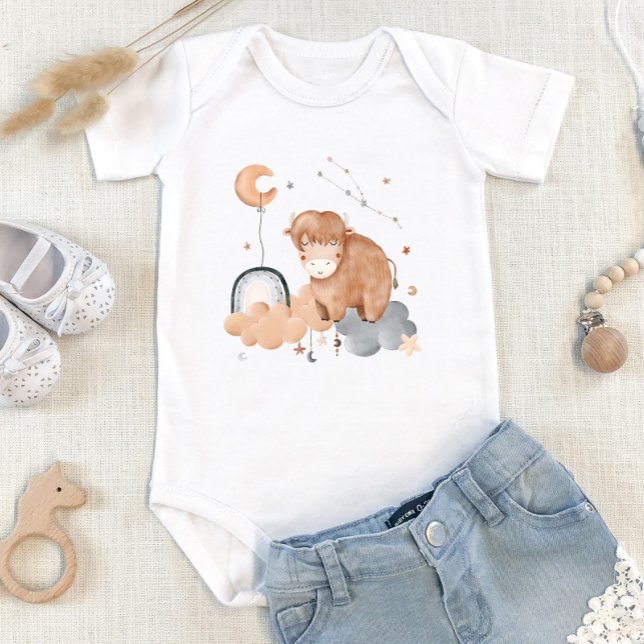 Taurus Baby: Tiny Bull's Celestial Personalised Baby Bodysuit (Creator Uploaded)