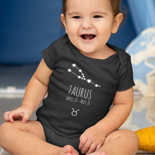 Taurus Birth Sign   Zodiac Constellation Baby Bodysuit