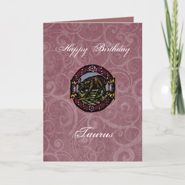 Taurus Birthday Card (Front)