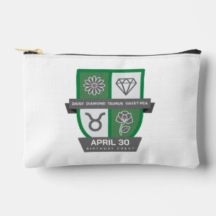 Taurus Birthday Crest™ for April 20-30 Accessory Pouch