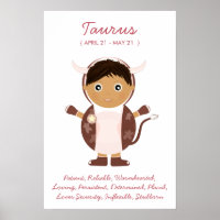 Taurus - Boy Horoscope Poster