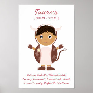 Taurus - Boy Horoscope Poster