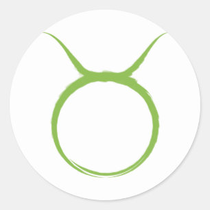 TAURUS Bull April May Astrology Zodiac Party Classic Round Sticker