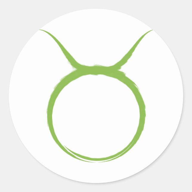 TAURUS Bull April May Astrology Zodiac Party Classic Round Sticker (Front)