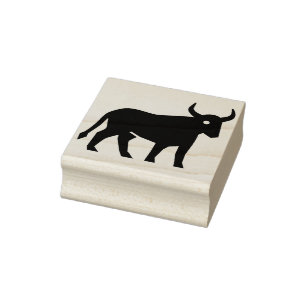 taurus bull art stamp