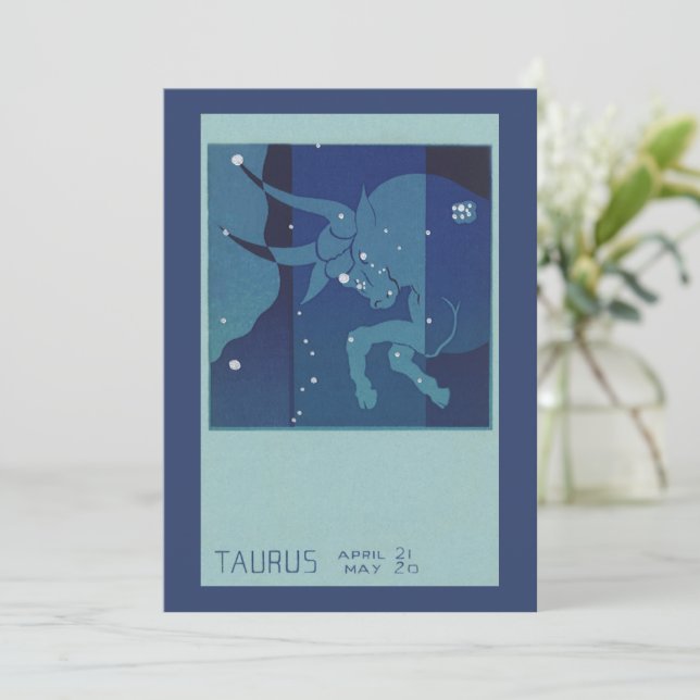 Taurus Bull Constellation Vintage Zodiac Astrology (Standing Front)