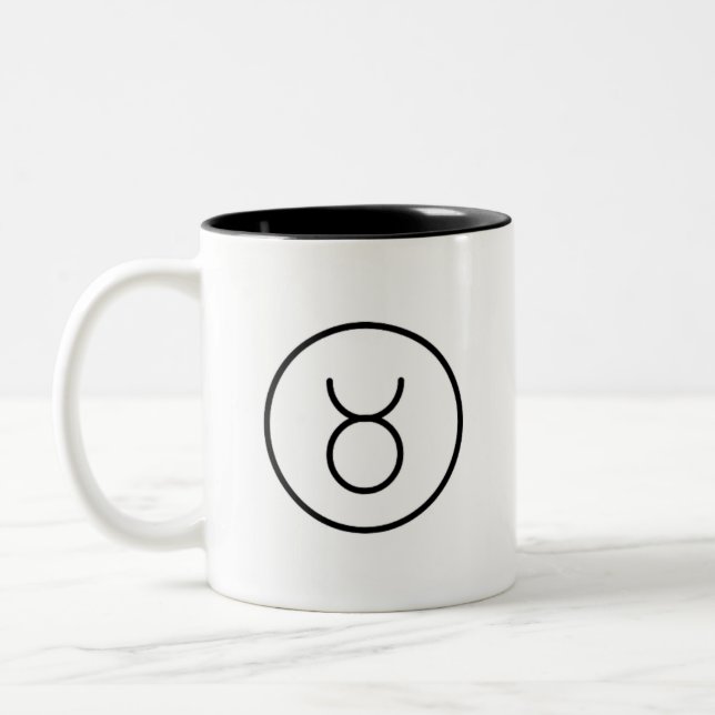 Taurus Bull  Horoscope Zodiac Sign Mug (Left)