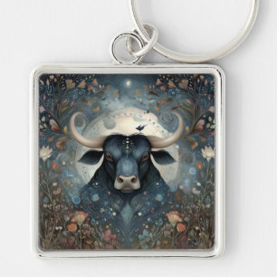 Taurus Bull Zodiac Astrology Mystical Birthday Key Ring