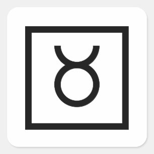 Taurus Bull Zodiac sign astrology stickers