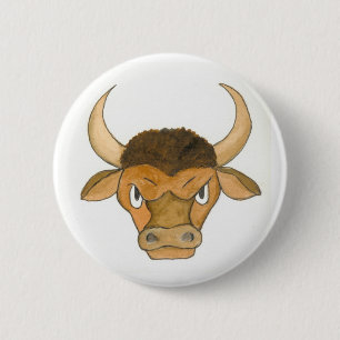 Taurus button or badge