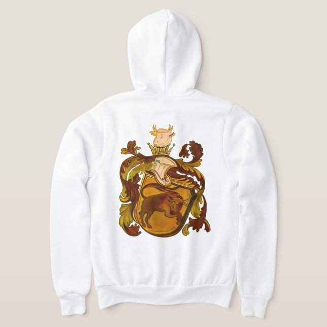 Taurus Coat of Arms Hoodie Jacket (Laydown Back)