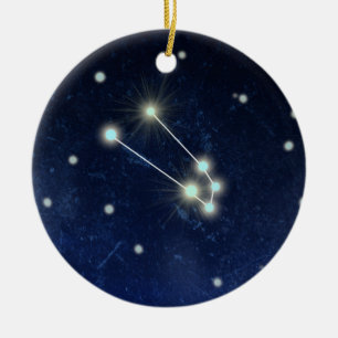 Taurus Constellation   Custom Name Ceramic Tree Decoration