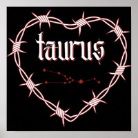 Taurus Constellation Gothic Dark Celestial Art